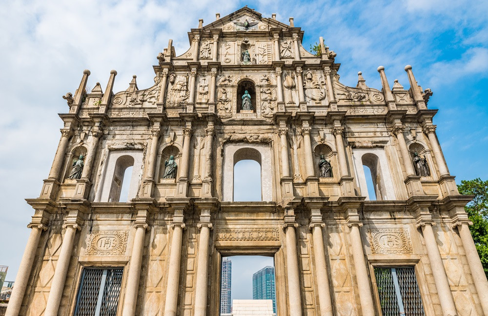 澳门大三巴牌坊世界文化遗产